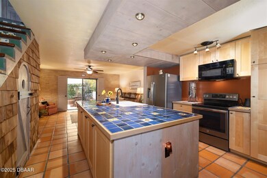 Kitchen and stairs