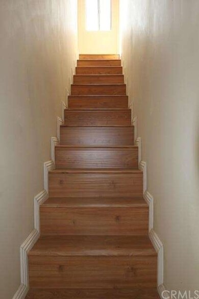 New Fresh flooring in the stairway to the second f