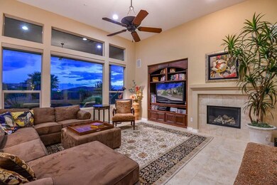 Gas Fireplace & Large Picture Windows