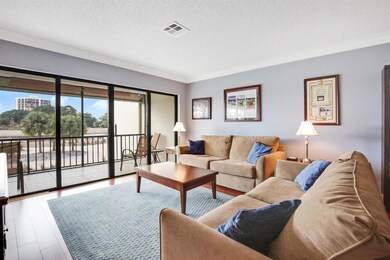 spacious living area with golf view!