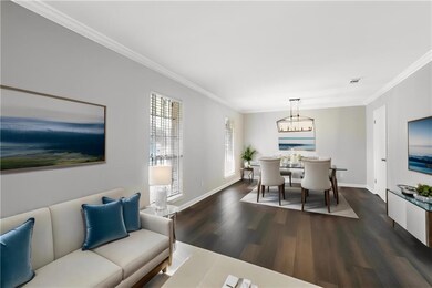Virtually Staged Formal Living-Dining