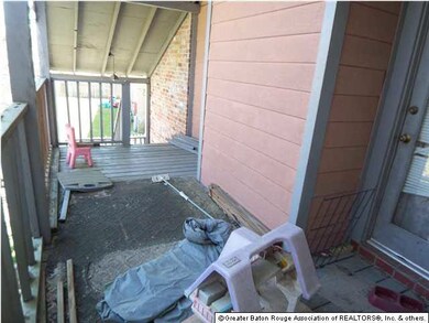 The front porch has ample room for some rocking ch