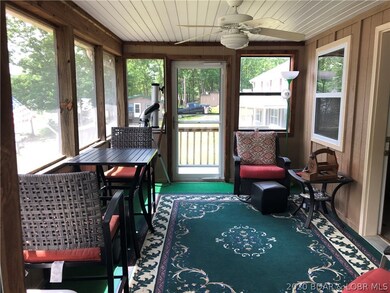 another view of the screened porch area