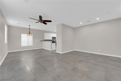Unfurnished living room with tile patterned floori
