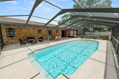 Extra Large lanai and screened pool. Tons of space for entertaining