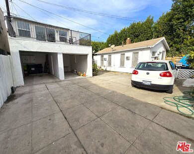 Driveway to parking area.