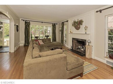 Inviting living room with feature fireplace and lo