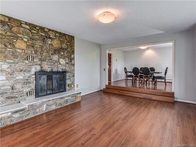 one of two Cherokee stacked stone fireplaces!!