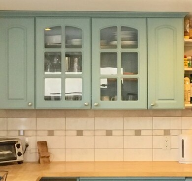 Kitchen display storage and custom tile back splas