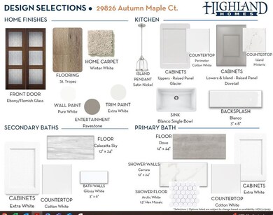 29826 Autumn Maple design selections
