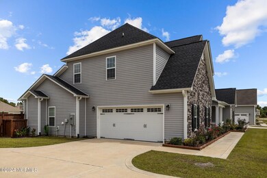 Side view, garage