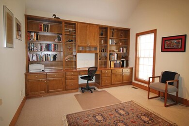 Private Study with wall of built-ins