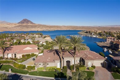 Aerial view of home front and rear view.