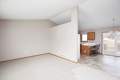 Front room going into kitchen - new flooring