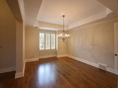 Gleaming hardwoods throughout the downstairs livin