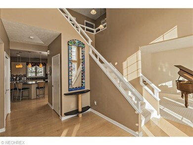 The foyer draws you into the open and spacious flo