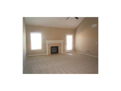 Living room with fireplace