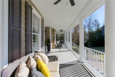 Wrap-around Front Porch is large and spacious!
