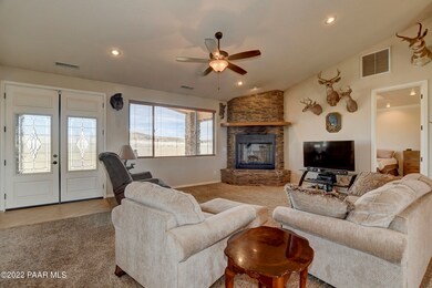 Great room open to kitchen