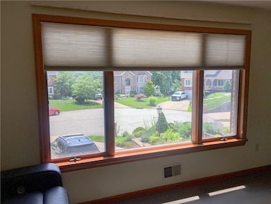 Living room picture window with a view