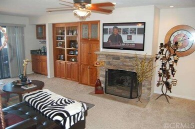 Beautiful stacked stone fireplace and custom wall 