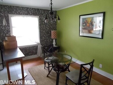 Dining area is just off the kitchen and is roomy and light