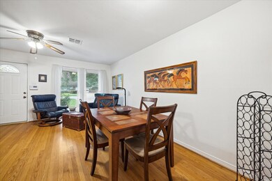 The dining room is a nice size and great for enter