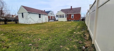 Fully fenced in backyard
