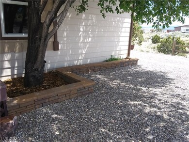 Brick set flower beds.