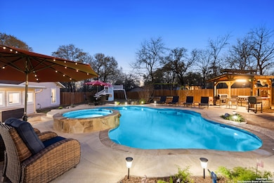 Heated and chilled pool with spa