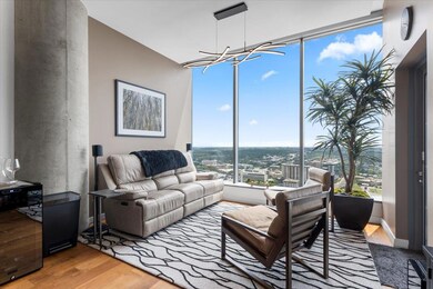 Living area with a view of city, a notable chande
