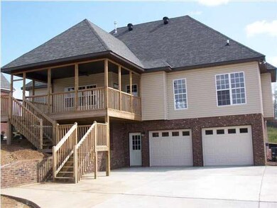 Rear Elevation. Screened in porch.