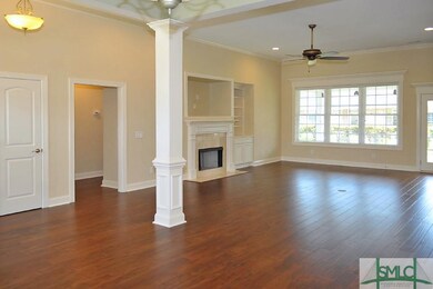 Great room is open to the kitchen.