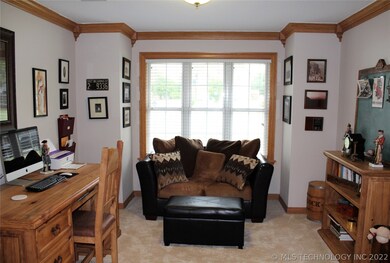 Formal dining currently used as an office.