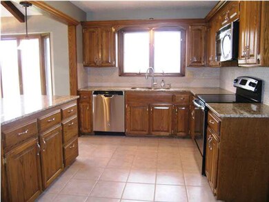 THE KITCHEN IS UPDATED WITH NEW HARDWARE, NEW APPL