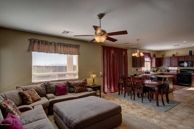 Family Room Opens to Kitchen