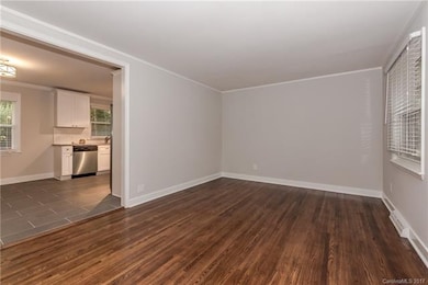 The original hardwood floors have been refinished 