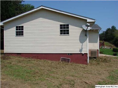 Left side of house