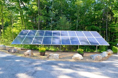 Front yard solar panel controls electricity, as so