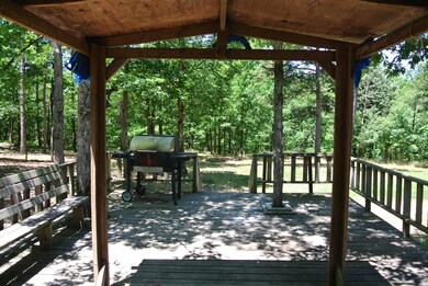 Partially covered back deck
