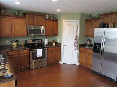 Upgraded appliances and a large pantry.