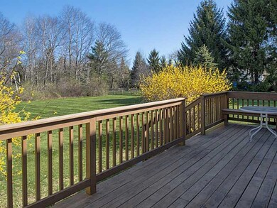 Exterior Front. Large deck