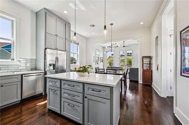Kitchen with hardwood floors