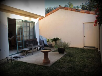 Entrance to Single Garage from Patio