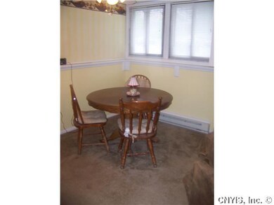 Dining Room Dining area with double windows