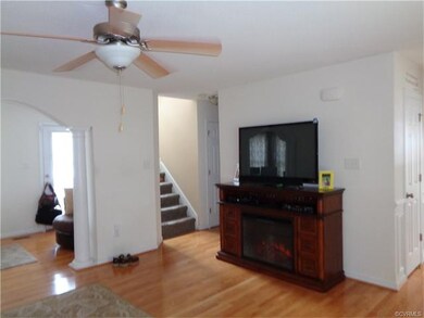 Family Room with hardwood flooring