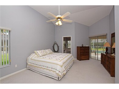 Master suite with walk-in closet.