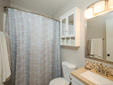 Full bath updated with tasteful fixtures