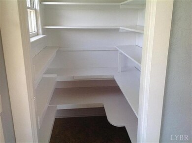 Freshly painted. Lots of space in this pantry!