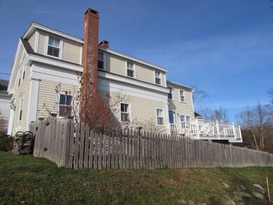 View of side yard and deck...